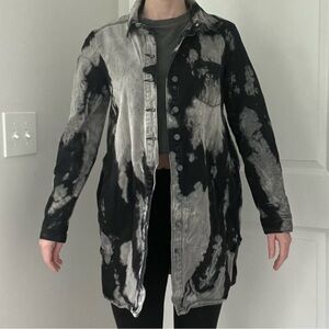 Distressed Denim Shacket